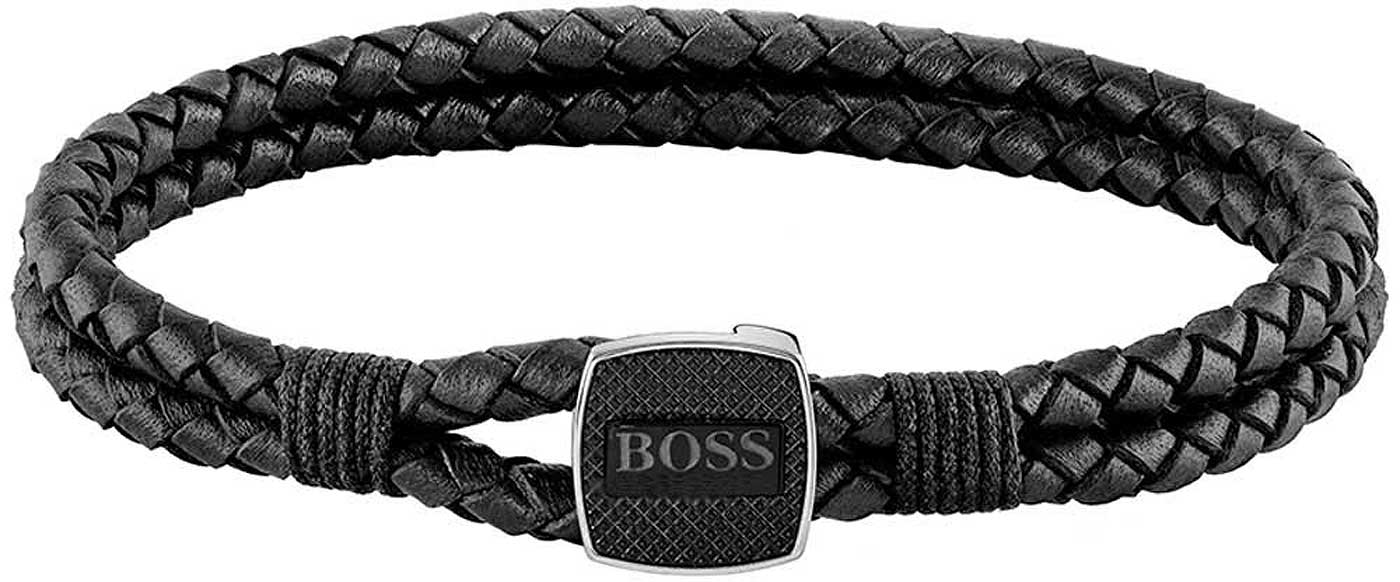 Boss Jewelry 1580047M Armband aus Leder - schwarz