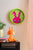 Karlsson Peekaboo Bunny KA5997DG Wanduhr Dunkelgrün • Bewegliche Augen • Kinderzimmer-Design, Bild 4