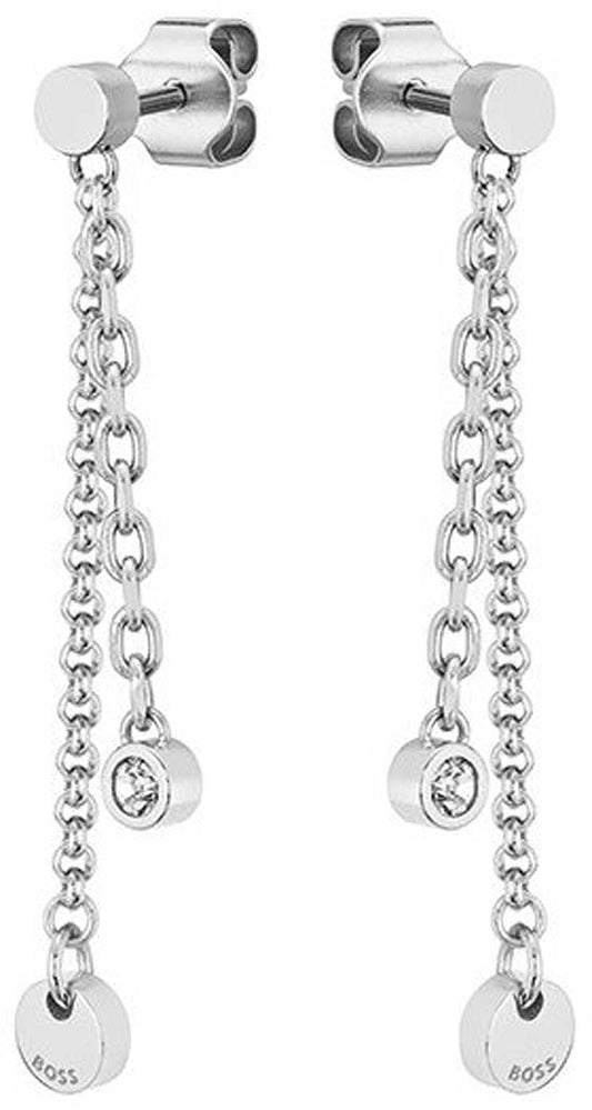 Boss Jewelry 1580332 - Ohrhänger IRIS mit runden Anhängern und Stein