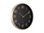 Karlsson Elegance Glow KA5973BK Wanduhr Schwarz • Elegantes Aluminium-Gehäuse • Arabische Ziffern