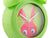 Karlsson Peekaboo Bunny KA5980DG Wecker Dunkelgrün • Bewegliche Augen • Kinderzimmer-Design, Bild 3