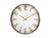 Karlsson Elevated Glam KA6016WH Wanduhr Metallisch-Weiß • Goldene Arabische Ziffern • Glamouröses Design