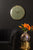 Karlsson Sienna Glow KA6017GR Wanduhr Dschungelgrün • Goldene Zeiger & Indizes • Konvexe Linse, Bild 4