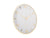 Karlsson Sienna Glow KA6017WH Wanduhr Weiß • Goldene Zeiger & Indizes • Konvexlinse, Bild 2