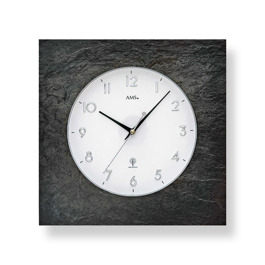 Wanduhr modern 34 x 34 x 5 cm - AMS Modell: 5546