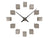 Karlsson DIY Cubic Metallic KA5974GY Wanduhr Dunkelgrau Metallic • DIY Würfel-Design • Modernes Quarzwerk
