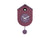 Karlsson Grato Cuckoo KA6026PU Wanduhr Dunkelmauve • Kuckucksruf zur vollen Stunde • Schwingendes Pendel, Bild 2
