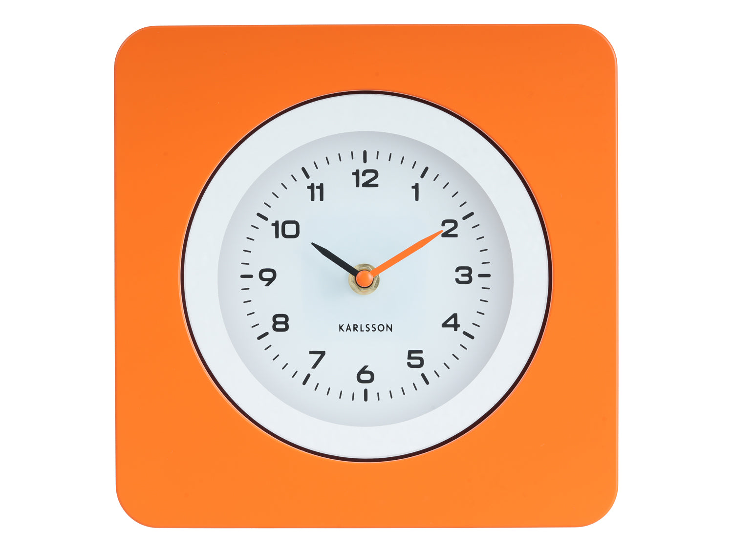 Karlsson New Vintage KA6050OR Wanduhr Orange • Geräuschloses Sweep-Uhrwerk • Retro-Design