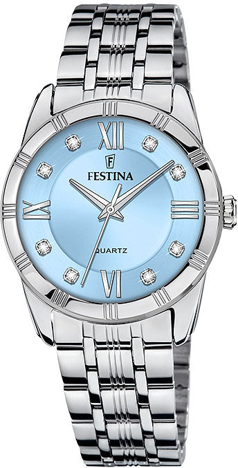 Festina Mademoiselle F16940 Damenuhr • Präzises Quarzwerk • 316L Edelstahl