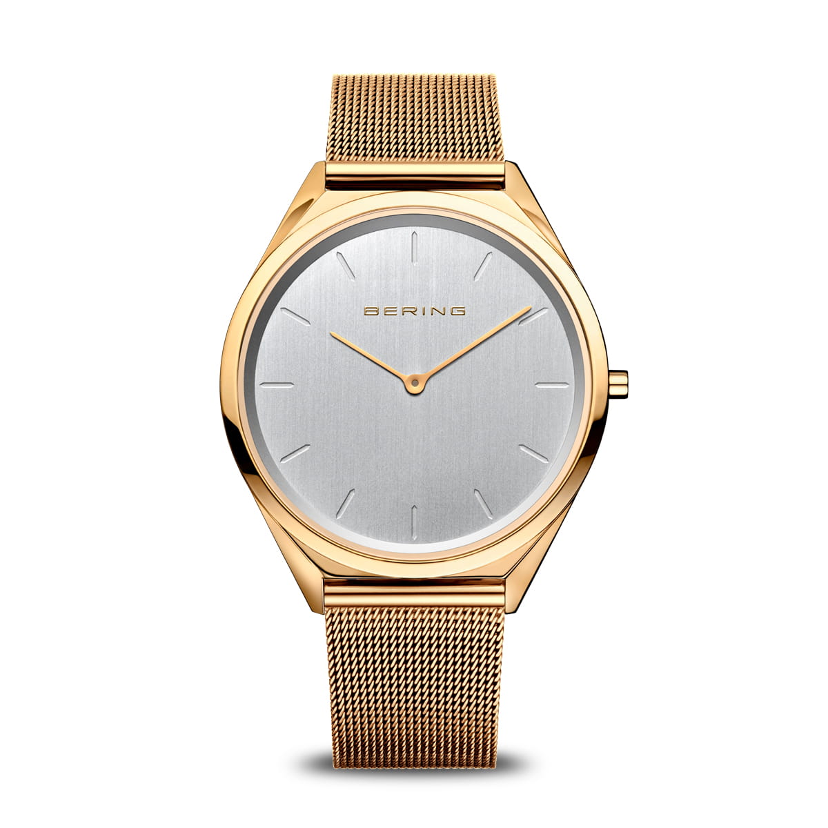 Bering Classic 17039-334 Armbanduhr Unisex Gold • Saphirglas • Milanaise-Armband