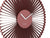 Karlsson Cascara KA6074RD Wanduhr Rotockra • Geräuschloses Sweep-Uhrwerk • Skulpturales Eisendesign, Bild 3