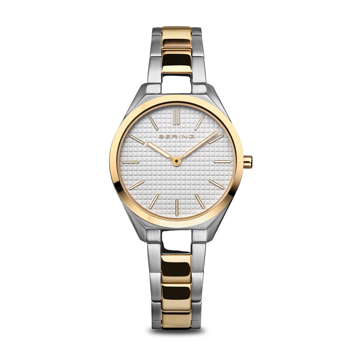 Bering Ultra Slim 17231-704 Damenuhr Silber/Gold • Saphirglas • Dänisches Design