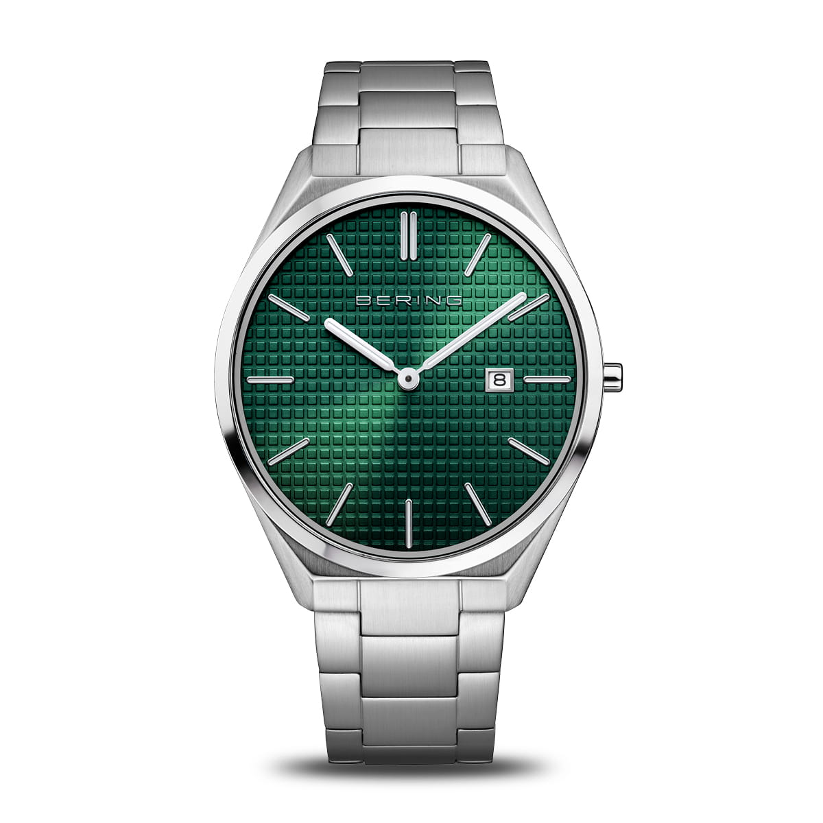 Bering Ultra Slim 17240-708 Herrenuhr Grün • Saphirglas • Quarzwerk