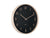 Karlsson Nervadura KA6117BK Wanduhr Schwarz • Geräuschloses Sweep-Uhrwerk • Bassholz-Design