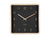 Karlsson Nervadura Square KA6118BK Wanduhr Schwarz • Geräuschloses Sweep-Uhrwerk • Natürliches Bassholz, Bild 2