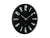 Karlsson Esencia Elevated KA6090BK Wanduhr Schwarz • Geräuschloses Sweep-Uhrwerk • Rahmenlosem Design