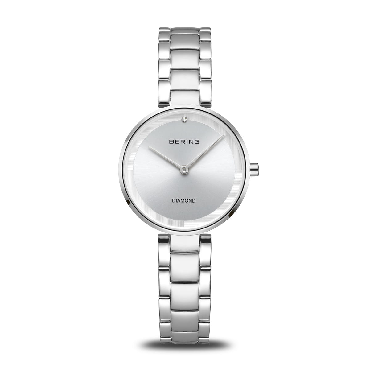 Bering Classic 17529-700 Damen Armbanduhr Silber • Saphirglas • Echter Diamant