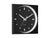 Karlsson Incesante Square KA6111BK Wanduhr Schwarz • Sweep-Uhrwerk • Markantes Grafikzifferblatt
