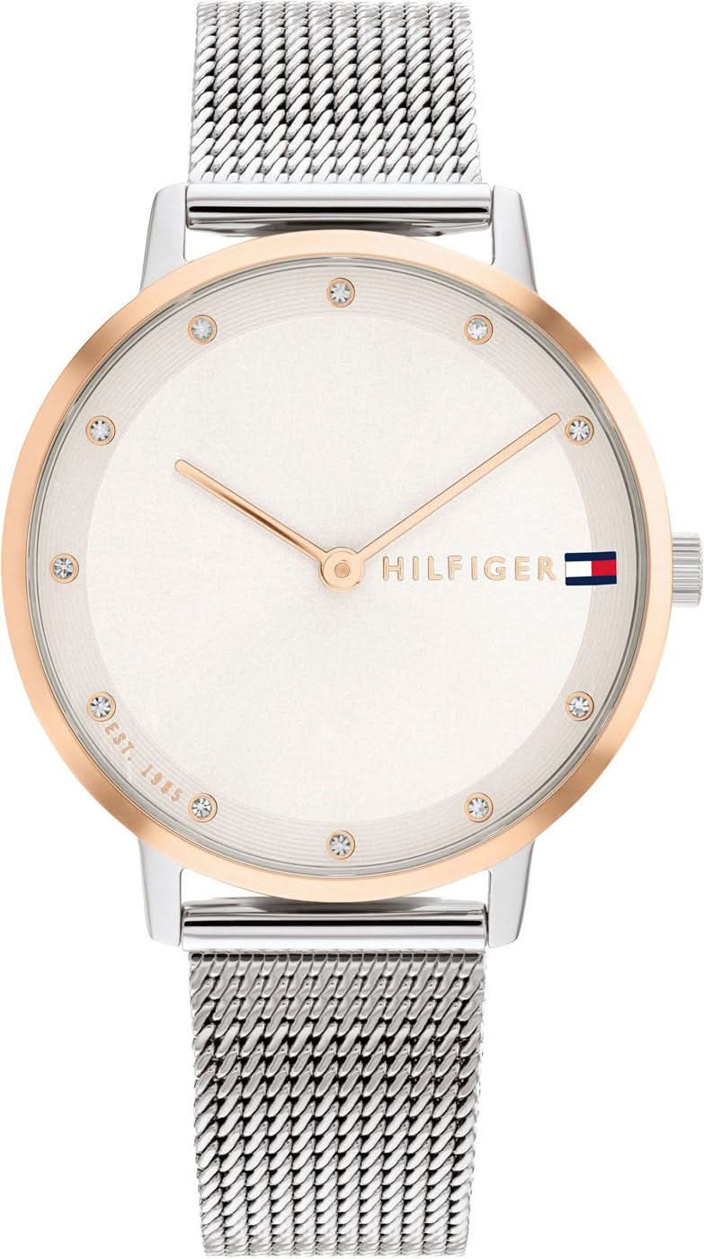 Tommy Hilfiger Pippa 1782666 Damenuhr • Classic American Cool • Elegantes Mesh-Design