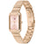 Tommy Hilfiger Damen-Armbanduhr Daisy mit rosafarbenem Zifferblatt und goldfarbenem Metallband
