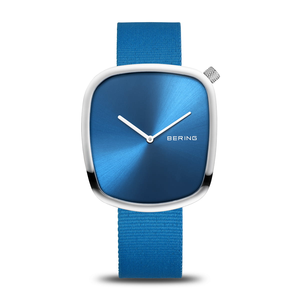 Bering Pebble 18040-308 Herren Armbanduhr Blau • Saphirglas • NATO-Textilband