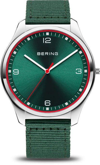 Bering Ultra Slim 18342-508 Herrenuhr • Kratzfestes Saphirglas • Flaches Design