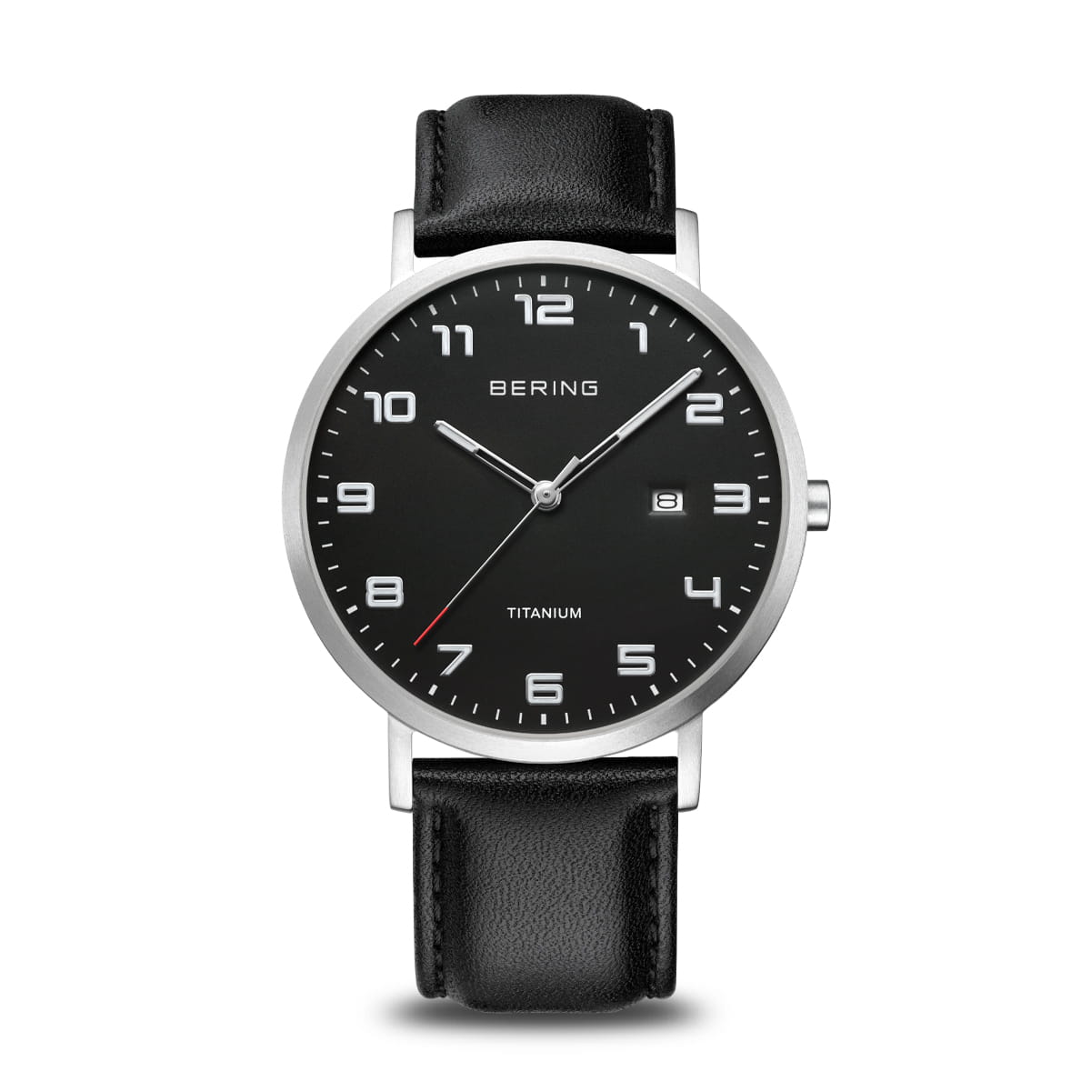 Bering Titanium 18640-402 Herrenuhr Silber • Saphirglas • Leichtes Titangehäuse