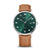 Bering Titanium 18640-568 Herrenuhr Grün • Saphirglas • Skandinavisches Design