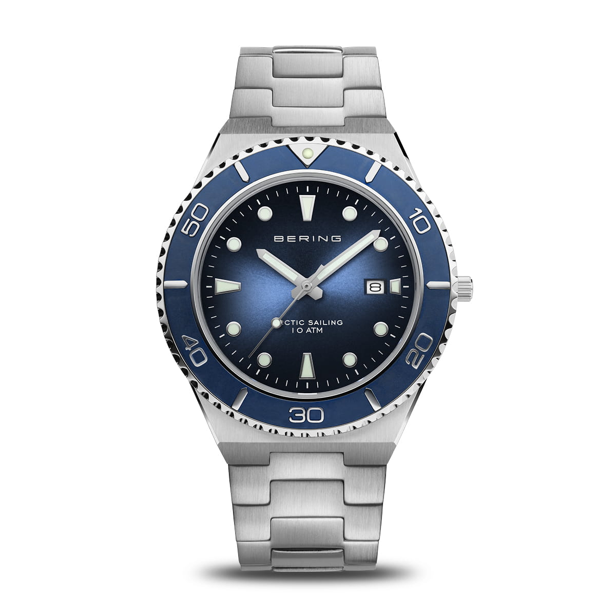 Bering Classic Sport 18940-707 Herrenuhr Blau-Silber • Saphirglas • 10 ATM Wasserdicht