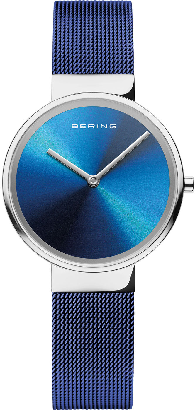 Bering Classic Aurora 19031-307 Damenuhr • Saphirglas • Milanaise-Armband