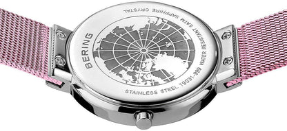 Bering Classic 19031-999 Damenuhr • Kratzfestes Saphirglas • Feines Milanaise-Armband