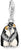 Charm-Anhänger Pinguin in 3D-Optik, 925 Sterlingsilber, mit kleiner Aufhängöse