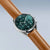 Bering 19240-508 Herrenuhr Chronograph Grün • Saphirglas • Braunes Kalbslederarmband, Bild 4