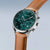Bering 19240-508 Herrenuhr Chronograph Grün • Saphirglas • Braunes Kalbslederarmband, Bild 2