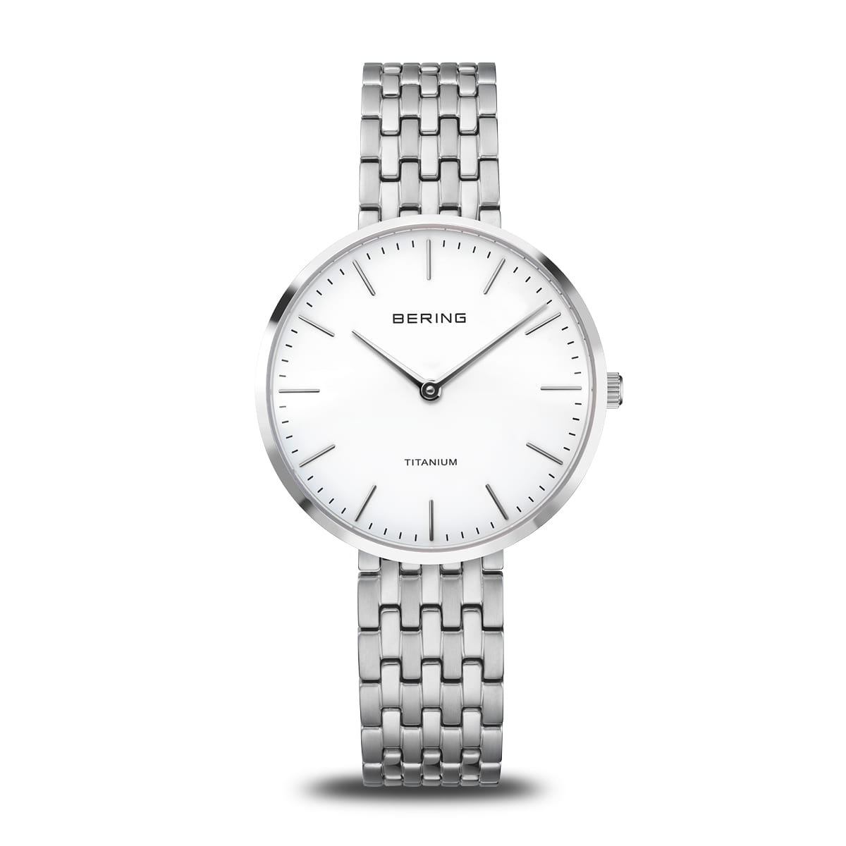 Bering Titanium 19334-004 Damenuhr Silber • Saphirglas • Leichtes Titangehäuse