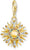 Charm Anhänger Bunte 3D Sonne - 750 Gelbgold Vergoldung