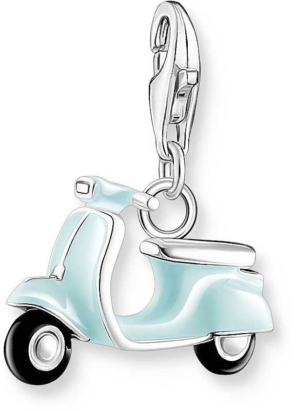 Charm Anhänger 3D Roller im Vintage-Stil - 925 Sterlingsilber