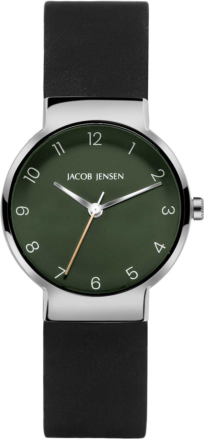 Jacob Jensen Timeless Nordic 194 Damen Uhr • Titan • Saphir