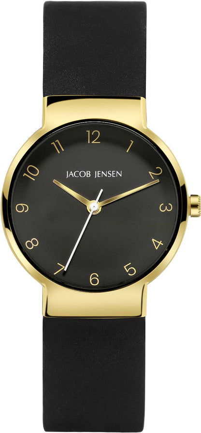 Jacob Jensen Timeless Nordic JJ195 Damen Uhr • Titan • Saphirglas