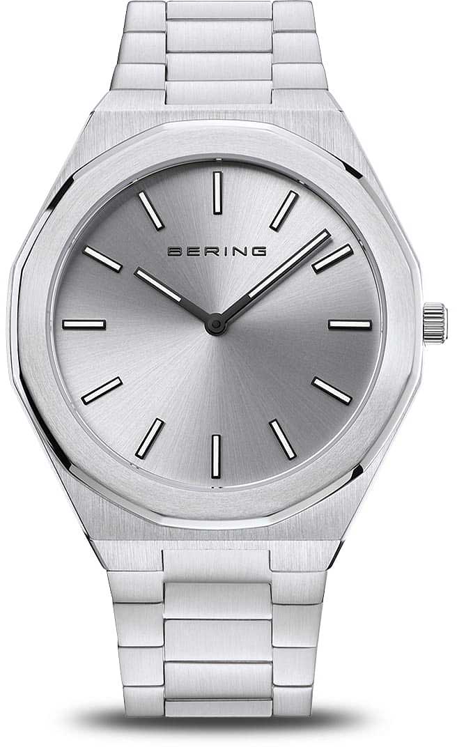 Bering Classic 19641-700 Herrenuhr • Kratzfestes Saphirglas • Ultra flach