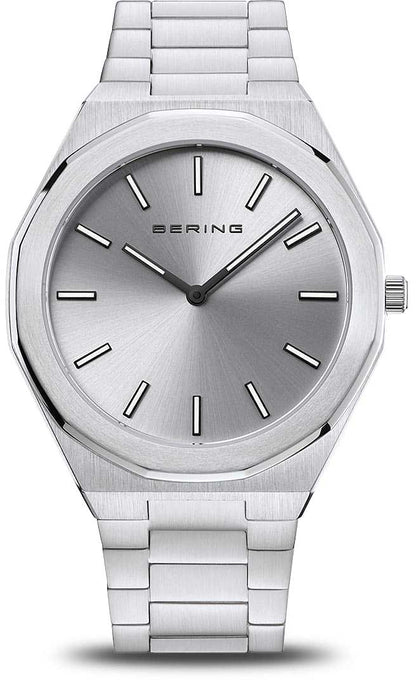 Bering Classic 19641-700 Herrenuhr • Kratzfestes Saphirglas • Ultra flach