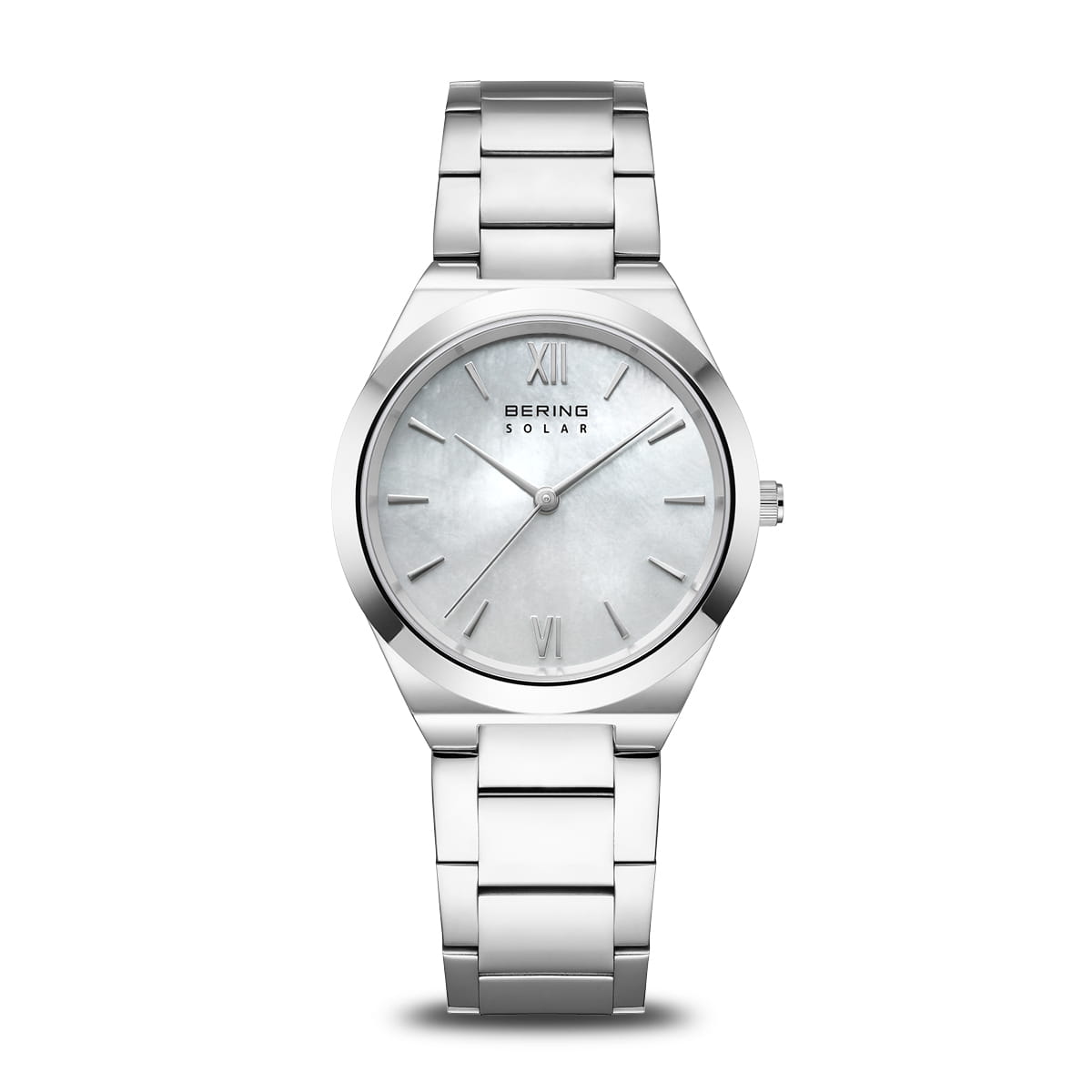 Bering Solar 19932-700 Damen Armbanduhr Silber • Saphirglas • Solarbetrieb