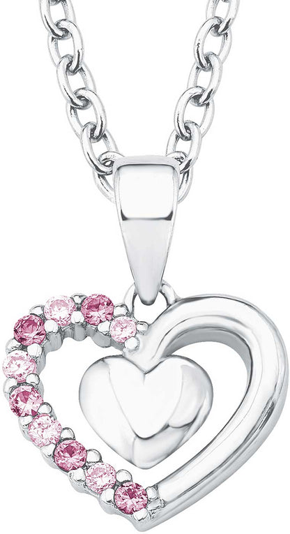 Prinzessin Lillifee 2017951 Halskette mit Herzen Anhänger und Steinchen