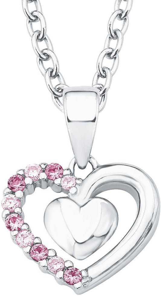Prinzessin Lillifee 2017951 Halskette mit Herzen Anhänger und Steinchen
