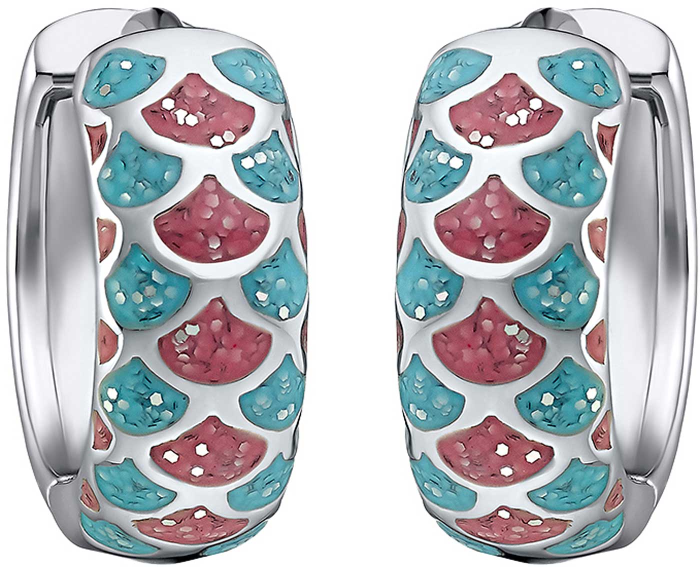 Prinzessin Lillifee 2031158 Kreolen pink/hellblau emailliert