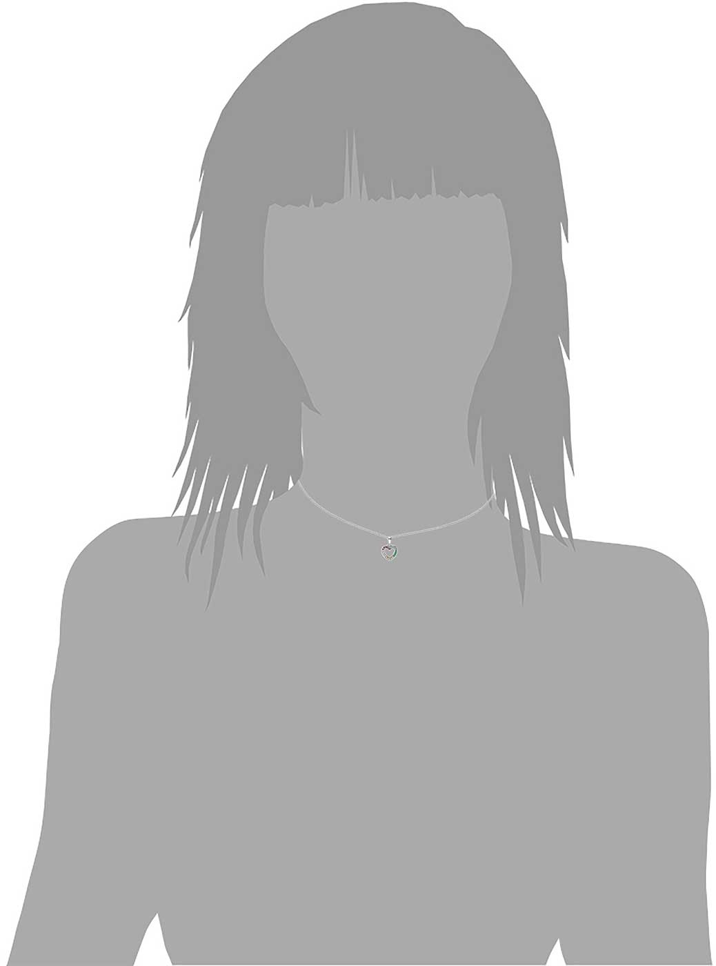 Prinzessin Lillifee 2031167 Halskette mit Herz Anhänger und Steinchen