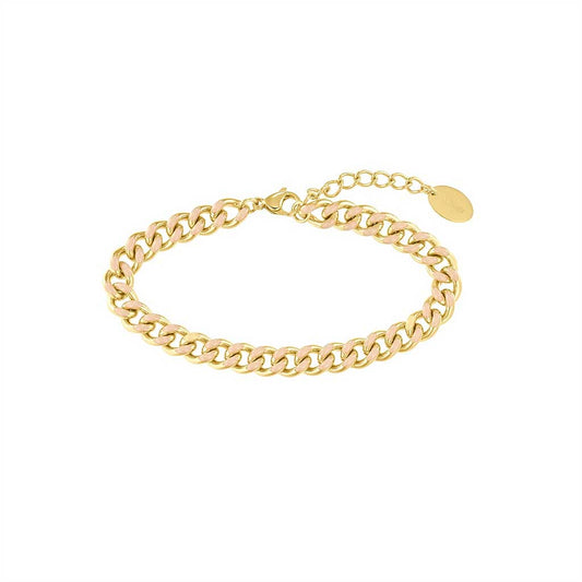 Two-tone curb chain bracelet - s.Oliver Jewelry Model: 2036844