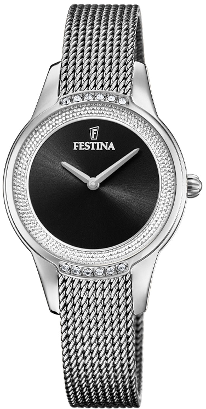 Festina Mademoiselle F20494/3 Damenuhr • Swarovski-Kristalle • Edelstahl