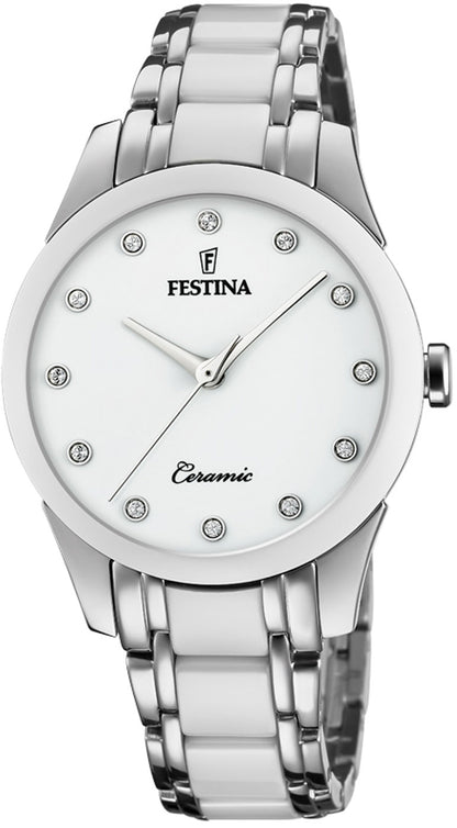 Festina Ceramic F20499/1 Damenuhr • Keramik • Edelstahl