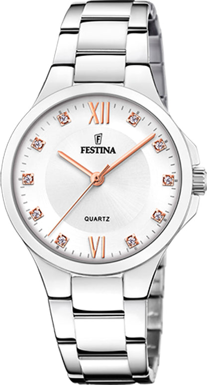 Festina Mademoiselle F20582/1 Damen Uhr • Robuster Edelstahl • Elegantes Design